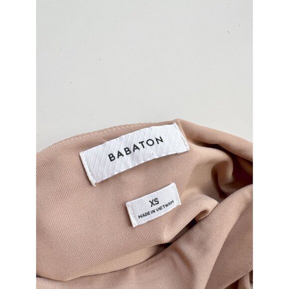 Aritzia BABATON Contour Nude Jersey Square Neck Long Sleeve Bodysuit, Size XS - Picture 8 of 15